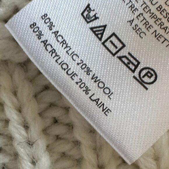 Cozy White and Brown Women's Sweater - Picture 11 of 12